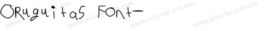 Oruguitas Font字体转换